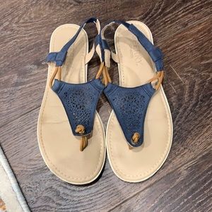 Navy Sperry Sandals